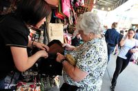 Counterfeit bags in Chinatown